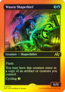 Lámina de primer lugar MTG FOIL Waxen Shapethief - Aetherdrift #444 - Imagen 1 de 1