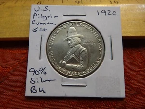 1920 USA Pilgrim Commemorative BU Half Dollar 50c - Bild 1 von 4