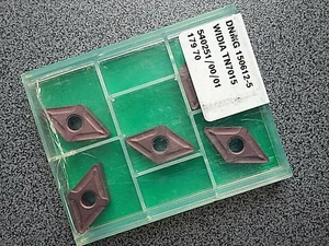 ¡VENTA! 5 x PLACAS DE CORTE GIRATORIAS WIDIA DNMG 150612-5 TN7015 - Imagen 1 de 2