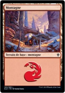 MTG Magic ELD FOIL - Mountain/Montagne, #263, French/VF - Picture 1 of 1