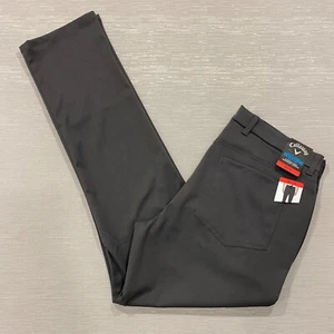 Pantalones de golf Callaway para hombre 34 x 32 gris calce ajustado elástico cómodo cintura - Imagen 1 de 18