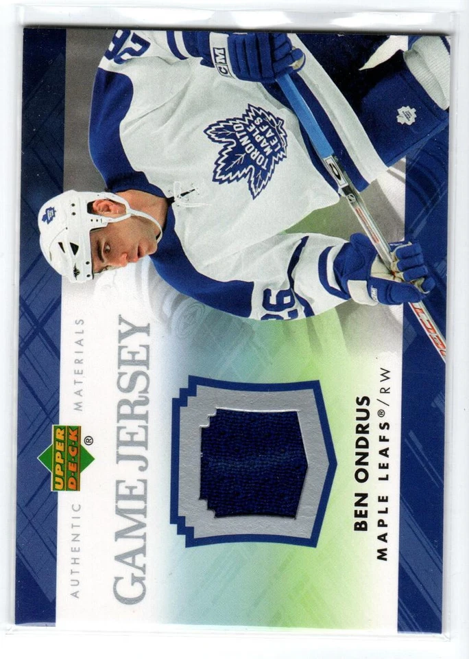 2007-08 Upper Deck Game Jerseys #JON Ben Ondrus - Image 1 of 1