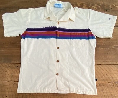 Ocean Pacific 70s 80s Beachwear Early Button Down Shirt Large Polo Vintage - Image 1 of 4
