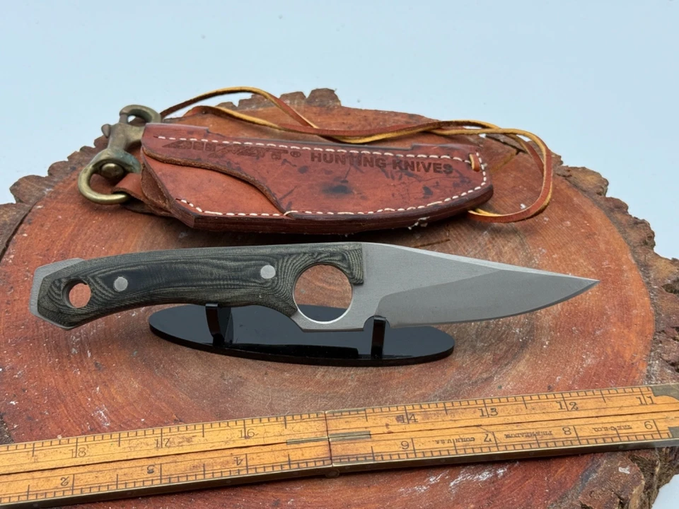 Rare Dwaine Carrillo AirKat Hunter knives with custom Sheaths--2066.25 - Image 1 of 4