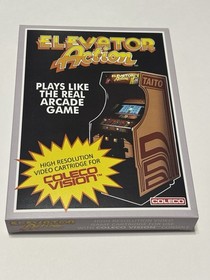 Colecovision Elevator Action Mint In Box with Manual CIB Rare Retro