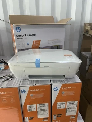 HP DeskJet 2710e All-In-One Bluetooth/Wireless Printer - White (FREE POSTAGE) - Image 1 of 4