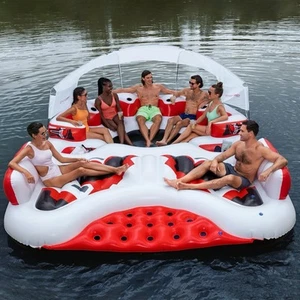 Tobin Sports Seas the Day Inflatable Island with Sunshade - Picture 1 of 6