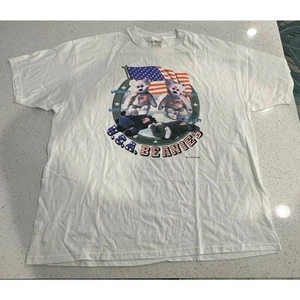T-shirt vintage 1988 Stedman Hanes TY Beanie BearBabies adulto XXL made in USA - Foto 1 di 5