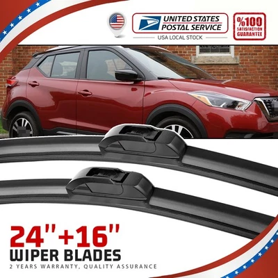 Set of 24" 16" Windshield Wiper Blade Set for Kia Forte 2020-2021 Forte5 2020 - Image 1 of 4