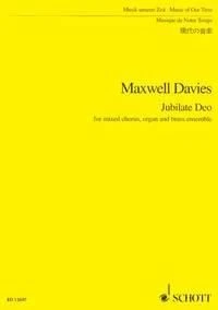 Jubilate Deo Peter Maxwell Davies Studyscore Mixed Choir, Organ and Wind Instrum - Image 1 of 4
