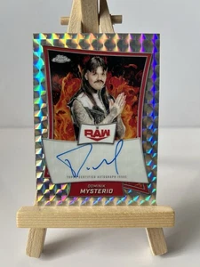 DOMINIK MYSTERIO 2025 TOPPS CHROME WWE RAW GEOMETRIC REFRACTOR AUTO RBA-DOM - Picture 1 of 2