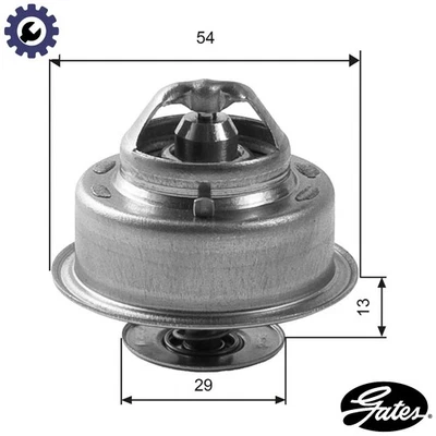 THERMOSTAT COOLANT TH14488G1 FOR VOLVO 66 760/Rural/Break/Kombi 740/Combi 960 - Image 1 of 4