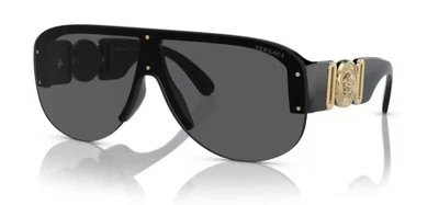 Gafas de sol Versace VE 4391 GB1/87 negras con protección de plástico lentes grises Foto 1 de 4