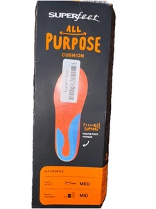 New Superfeet Flex All Purpose Cushion Insoles Size-D Women 8.5-10 Men 7.5-9 - Picture 1 of 4