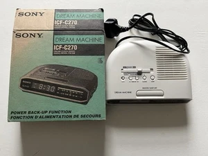 Sony Dream Machine ICF-C270 Vintage Bedside Alarm Clock AM-FM Radio NEW - Picture 1 of 6