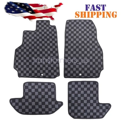 Alfombrillas Bandera A Cuadros Nuevas Para 2021 2022 2023 2024 Nissan GT-R R35 4x Foto 1 de 4