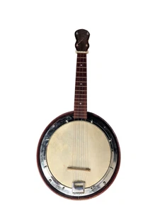 Vintage George Formby‑Style Banjolele with Hard Case Used - Picture 1 of 10