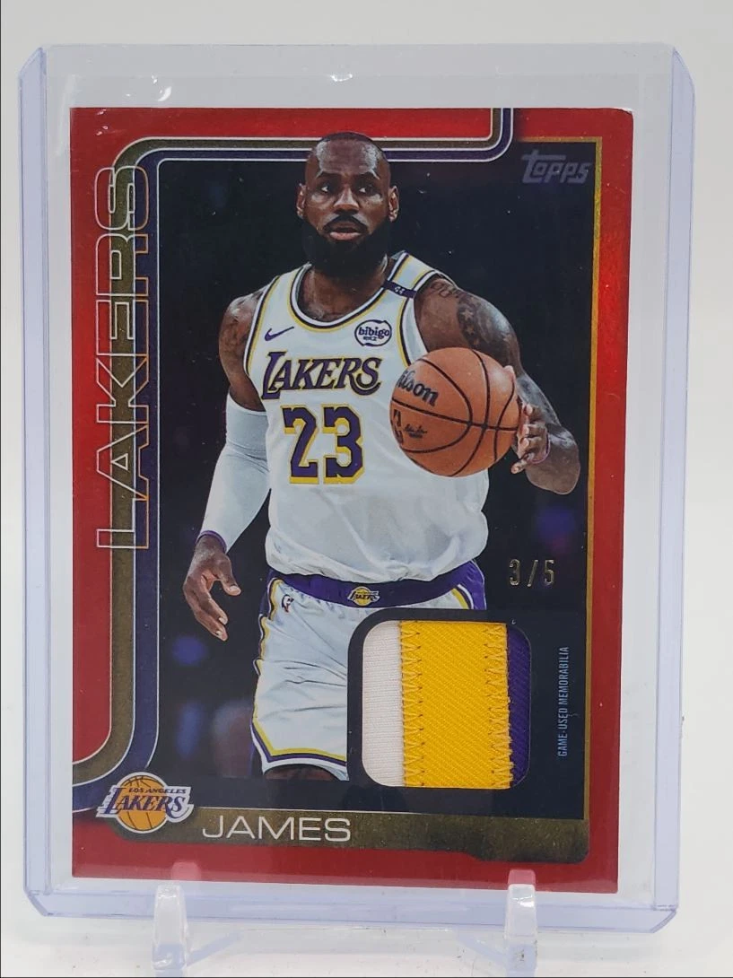Topps LeBron James Serial Numbered Basketball Trading Cards