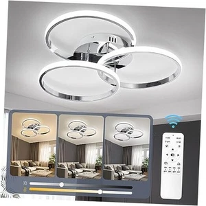 Led Ceiling Light Fixtures, Dimmable Modern Led Ceiling Light with Remote - Picture 1 of 7