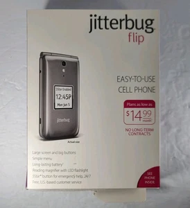 ¡NUEVO! Celda Jitterbug abatible fácil de usar para personas mayores gris por GreatCall - Imagen 1 de 10