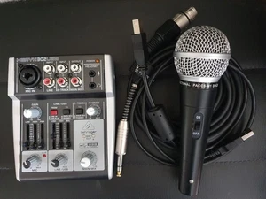Behringer XENYX302USB 5-Kanal Mixer&(Dynamic Mikrofon PACCS-M1 DM-230 mit Kabel) - Bild 1 von 7