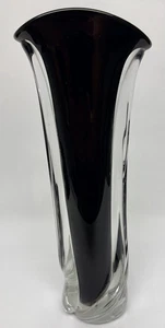 Vaso tulipano in vetro artistico Matthew Buechner Tamigi soffiato a mano - Foto 1 di 9