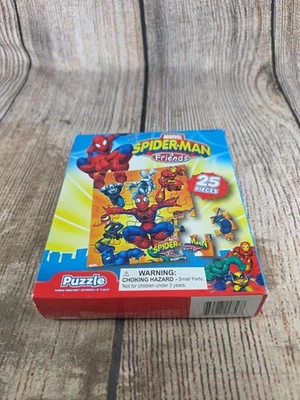 Marvel SPIDER-MAN & Friends JIGSAW PUZZLE 25 Iron Man Captain America Hulk X-men - Image 1 of 2