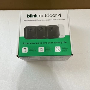 2024 Blink Outdoor 4 (4th Gen) 3 Camera Wireless HD Home Security System Kit NEW - Picture 1 of 4