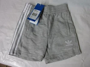 Kids Girls ADIDAS TRIPED JERSEY Shorts Grey D79766 - Picture 1 of 2