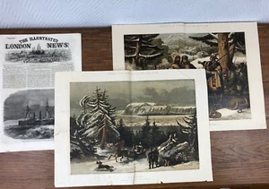 THE ILLUSTRATED LONDON NEWS 1862 # 1135 + supplement chromo QUEBEC Troops CANADA - Picture 1 of 11