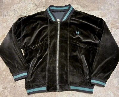 Chaqueta Bomber Givenchy Vintage Años 90 Terciopelo Reversible Talla 1X Se Ajusta Como XXL  Foto 1 de 4