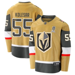 Keegan Kolesar Signed Vegas Golden Knights Gold Jersey Inscribed Champs IGM COA - Picture 1 of 5