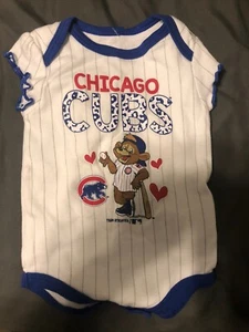 Chicago Cubs Infant Baby Bodysuit 3-6 Month White - Picture 1 of 4