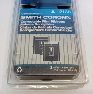2x SMITH CORONA A12138 Filmband Carbon Farbband Memory Ultrasonic TP-I II III - Afbeelding 1 van 4