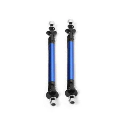 2Pcs Blue Front Bumper Lip Splitter Spoiler Strut Rod Tie Support Bar Adjustable - Image 1 of 4