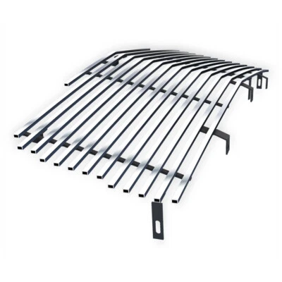 For 2002-2006 Cadillac Escalade/EXT/EXV Main Upper Silver Billet Grille Insert - Image 1 of 4