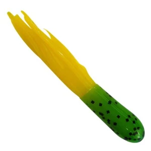 Southern Pro 1.5" Crappie Tube Jig Bodies LH40 Green Pepper/Yellow 100ct - Picture 1 of 1