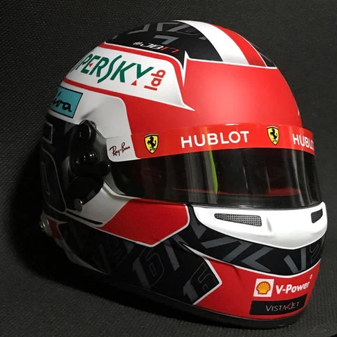 BELL Ferrari Charles Leclerc 2019 F1 1/2 Replica helmet figurine Cover