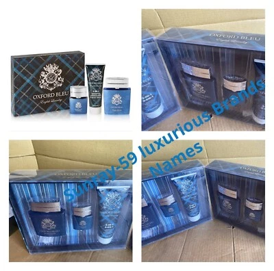  English Laundry 男式 3 件装 牛津蓝宝石礼品套装 — 第 1/4 张图片