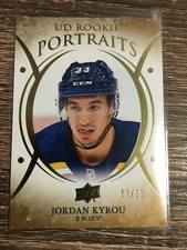 Jordan Kyrou 2018-19 Series 2 GOLD UD Rookie Portraits #67/99 C'D P-85