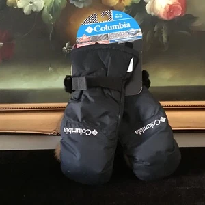 NWT Columbia Kids Youth Black Mitten Waterproof & Breathable Size XS - Picture 1 of 2