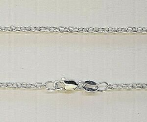 NEW Genuine Real Solid 925 Sterling Silver Ladies Cable Chain Necklaces