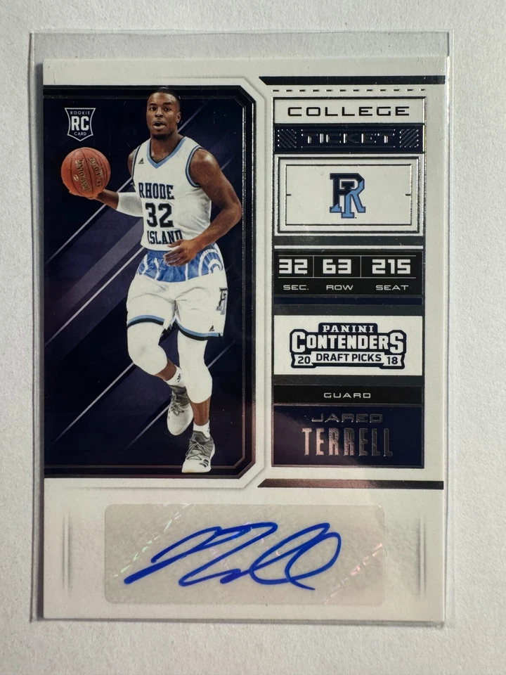 K306,651 - 2018-19 Panini Contenders Draft Picks #99 Jared Terrell Auto RC - Image 1 of 1