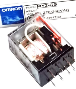 2Pcs New MY2-GS 220-240VAC Intermediate Relay 8Pins - Picture 1 of 1
