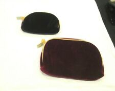 Once Upon a Rose red velvet and purple velvet cosmetic bags make up bags set