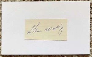 Gene Woodling signed cut - Yankees Indians debut 1943 - - Picture 1 of 1