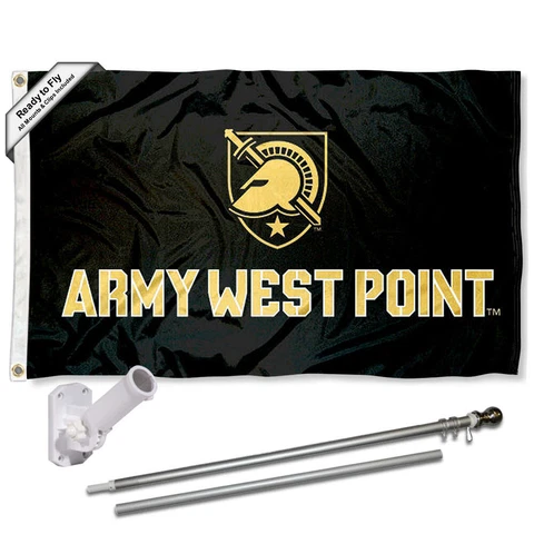 Army Black Knights Athena Shield Flag Pole and Bracket Gift Package Cover