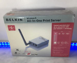 Belkin F1UP0002uk Wireless G All-in-one Print Server FREE UK P&P #133
