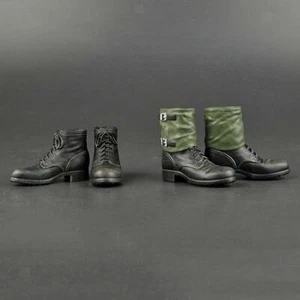 1/6 Scale Male WWII German Soldier Combat Boot Shoes for 12 inch Action Figures - Picture 1 of 7