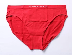 Victoria's Secret Women's Seamless Logo Waistband Bikini Panty ZG3 Red Size 2XL - Picture 1 of 4